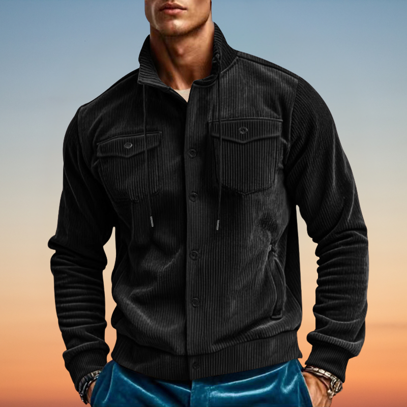 Larry™ | Jacke mit Kord-Revers