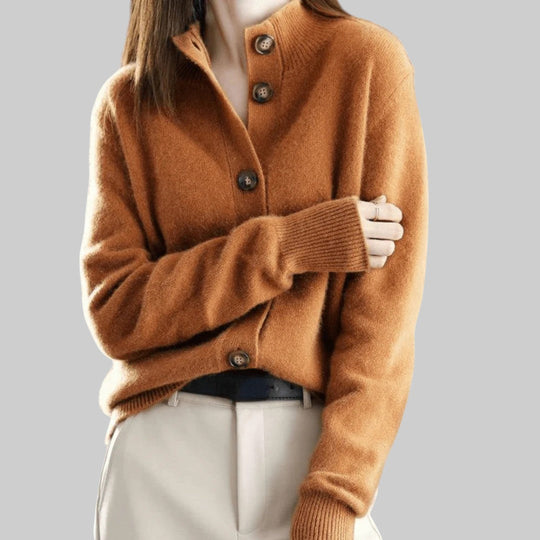 Людмила – Кашмирена плетена жилетка